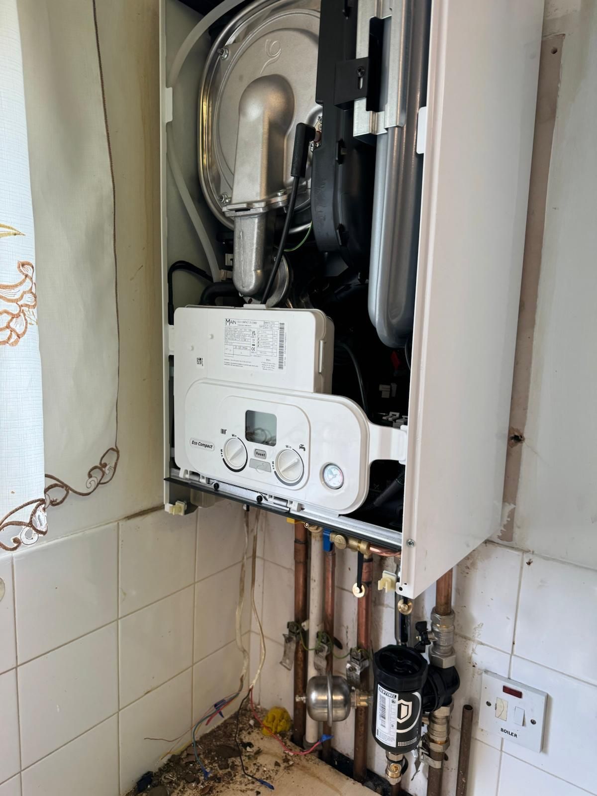 New combi boiler installed and commissioned